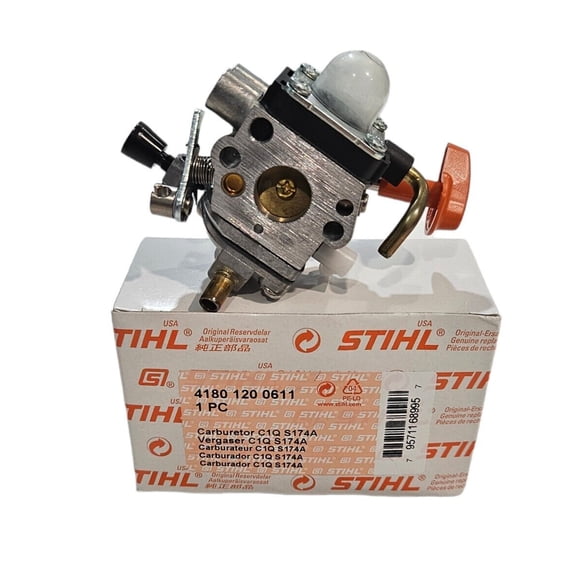 STIHL OEM Carburetor C1Q-S174A 4180 120 0611 - Compatible with FS90, HT100, KM, FC Series Trimmers and Brushcutters - Genuine Replacement Part