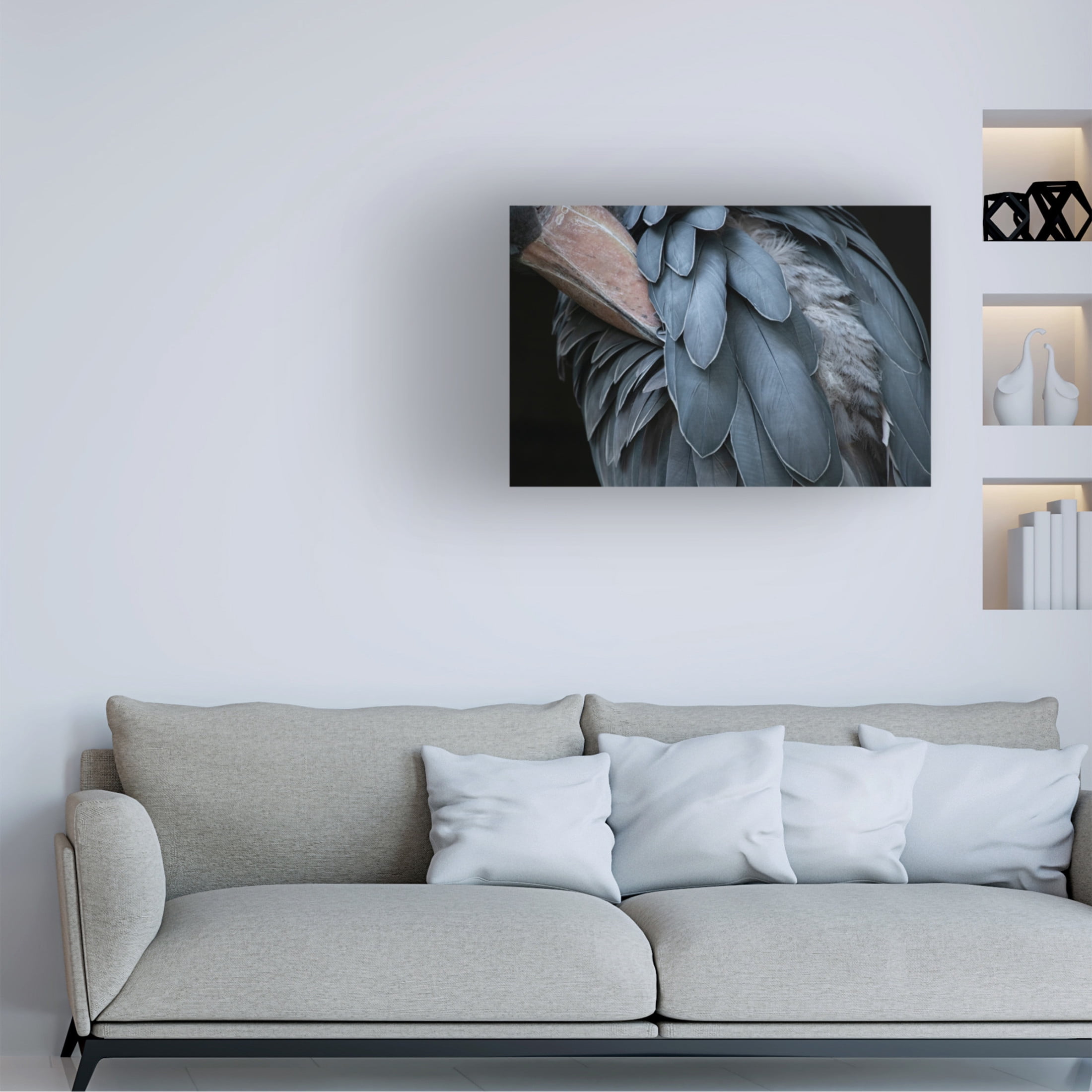 Trademark Fine Art Juri Aoki Feather Canvas Wall Art