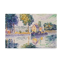 Trademark Fine Art 'View of the Seine, Samois' Canvas Art by Paul Signac