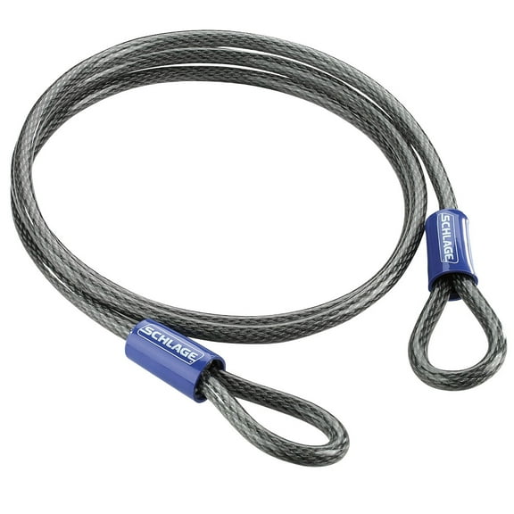 Schlage Flexible 3/8" Steel Looped Security Cable, 7? (3/8")