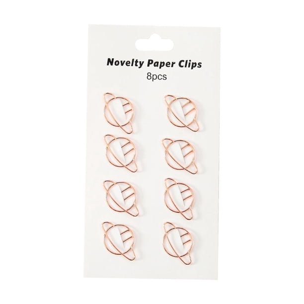 8 Uds. de Clips de papel creativos, accesorios de alambre de papelería de Metal reutilizables, marcapáginas para archivos de organización de tarjetas, Salvador Dali Clips de papel