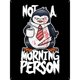 thumbnail image 1 of Psycho Penguin - Placa Not A Morning Person (Negro, Blanco, Rojo), 1 of 2