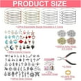 thumbnail image 4 of Amuletos navideños para hacer joyas, kit para hacer pulseras con amuletos navideños chapados en oro, amuletos para hacer joyas, colgantes para pulseras navideñas, collares, pendientes,, 4 of 6