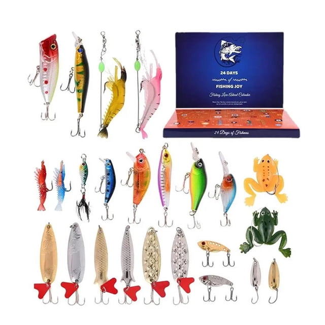 Calendario de Adviento Toystoory para equipos de pesca 24 días de cuenta atrás