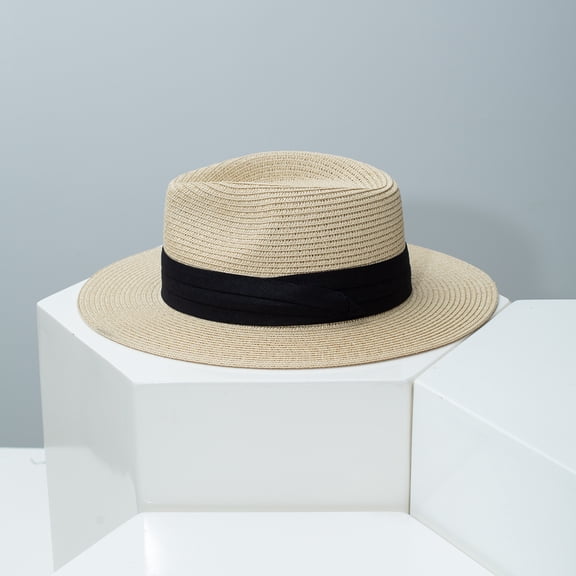 OQRKI Xxl Xl Straw Hats for Men Big Heads,L M S Uv Summer Fedora Panama,Upf Beach Sun Hats for Women Travel Hat Big Heads Upf Large Sun Hat