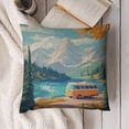 thumbnail image 6 of mountain lake treeslinen throw pillowcase decoration pillowcase gifting preferred 20x20 inch cushion cover 2 sets sofa pillowcase sofa bedroom living room car, 6 of 6