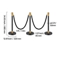 thumbnail image 6 of VEVOR Stanchions and Velvet Ropes, 6 Pcs Crowd Control Barriers with 4 Black Velvet Ropes, Stainless Steel Stanchion Post Queue with Sand Injection Hollow Base for Theater, Wedding, Party Supplies, 6 of 9