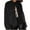 Black, variant on hotojiny Womens Fuzzy Cropped Jacket Long Sleeve Fleece Open Front Short Coat Fall Winter Warm Outerwear