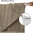 thumbnail image 6 of Blackout Curtains Old Wooden Door with Planks Rustic Country Life Themed for Rustic Curtains for Living Room Bedroom Blackout Rod Pocket Printed Window Drapes 2 Panel 42x54in, 6 of 6