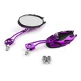 thumbnail image 1 of Universal Motorcycle Rearview Mirrors Rear View Mirror 8mm 10mm Purple, 1 of 5