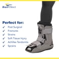 thumbnail image 4 of Brace Direct Short Full Shell Walking Boot - Walking Boot For Ankle And Foot Injuries, 4 of 9