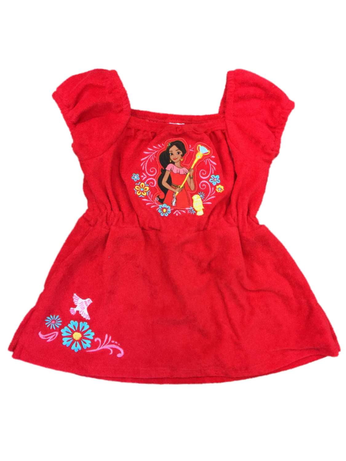red swim cover up