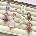 thumbnail image 2 of Cartoon Ice Cream Keychain For Bag Charm Decoration Resin Material Cute Gift, 2 of 8
