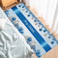thumbnail image 4 of Kitchen Rugs and Mats Set of 1 Merry Christmas Blue Xmas Balls Pine Needles Kitchen Sink Mat,Non-Slip Area Runner Rug,Washable Floor Mat for Home Dining Room Office 20"x47", 4 of 6