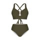 thumbnail image 5 of Conjunto de bikini tankini de color liso para mujer con parte superior y braguita de corte alto. Traje de baño de dos piezas para mujer. Trajes de baño tankini para mujer. Trajes de baño de 2 piezas p, 5 of 9