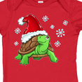 thumbnail image 4 of Inktastic Christmas Turtle in with Santa Hat and Snowflakes Boys or Girls Baby Bodysuit, 4 of 5
