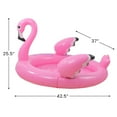 thumbnail image 3 of Pool Central 42.5" Inflatable Flamingo Round Children's Swimming Pool - Pink/White, 3 of 6