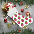 thumbnail image 6 of GZHJMY Strawberry Christmas Stocking, Personalized Large Candy Stocking Hanging Gift, Xmas Stockings Decoration for Family Holiday Party Ornaments Decor Fireplace, 6 of 7
