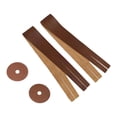 thumbnail image 1 of Bunblic Cymbal Hand Straps Percussion Instrument Accessories Musicians Practical Lightweight Cymbal Hand Belts for Musical Events Brown with Pads, 1 of 8