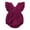 Burgundy, variant on TFEOQRY Toddler Baby Girls Jumpsuit Soft Romper Cute Solid Color Ruffled Backless Bodysuit Short Sleeved Onesie Clothes Green