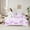 Purple, variant on Feelyou Princess Cute Bow Twin Bedding Sets 7-Piece for Kid, Kawaii Cartoon Bowknot Bedding Comforter Set, Fairy Tale Theme Reversible Sheet Sets, Microfiber Bedroom Decor