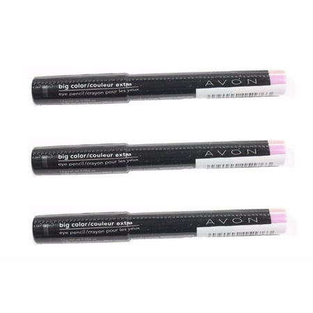 Set of 3 AVON Big Color B701 Antique Lilac Eye Shadow Pencil (Best Eye Makeup For Big Eyes)