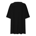 thumbnail image 5 of Plus Size T-Shirt Dresses for Women Casual Loose Fit Short Sleeve Mini Dress Basic Oversized Tunic Dress, 5 of 6