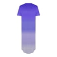 thumbnail image 3 of Vestido de Manga Corta para las Mujeres, Vestido Casual de Cuello en V de Bolsillo de Impresión de Moda Sexy Hecho de Poliéster Ligero para el Verano, Vestido de Verano para las Mujeres, 3 of 5