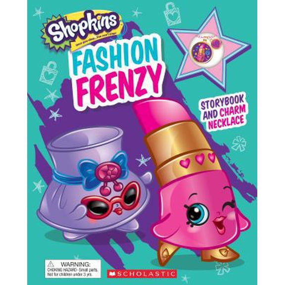 Pre-Owned Fashion Frenzy (Shopkins: Storybook with Charm Necklace) (Hardcover) 1338208861 9781338208863