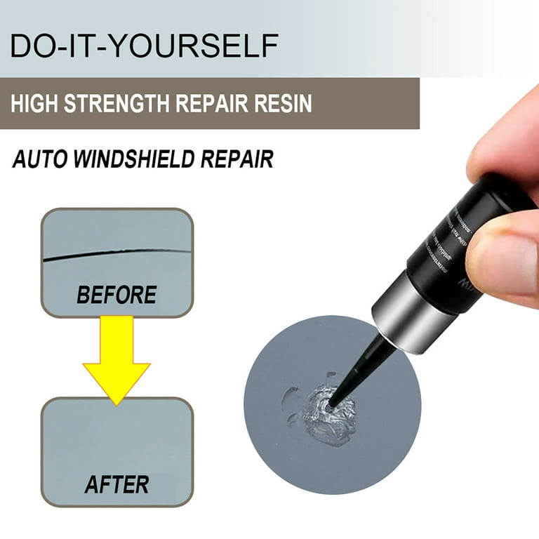 Fairnull Vehicle Window Screen Glass Scratch Crack Car Windshield Repair  Fluid Tool Kit 