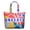 Beige-2, variant on 22 Inch Oversized Travel Bag Lightweight Canvas Weekender Duffel with Multi Pockets, Slogan Print