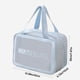 thumbnail image 3 of Fiudx Bolsa Grande para Cosméticos, Pvc, Transparente, Organizador de Viaje, Ideal para Artículos de Tocador, Cosméticos o Artículos Esenciales de Uso Diario, Asa Portátil, 35 X 25 X 12 Cm., 3 of 6