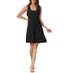 thumbnail image 2 of Camisón de noche sin mangas para mujer, vestido de camiseta de tirantes, ropa de casa, color negro, 2 of 6
