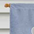 thumbnail image 3 of Caroline's Treasures BB5671CHF Bedlington Terrier Blue Welcome Flag Canvas House Size , Large, multicolor, 3 of 4