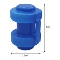 thumbnail image 5 of Ensemble de 8 Embouts de Poteaux de Trampoline pour Poteaux de Filet de Trampoline 25 mm, Particulièrement Robustes, Résistants aux Intempéries, Pièce de Rechange pour Filet de Sécurité (Bleu), 5 of 5