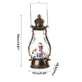 thumbnail image 3 of Fiudx Decoración del hogar Lámpara de aceite portátil llena de agua con forma de nieve, regalo de Navidad de 10 ml, giratoria, para concierto, 3 of 7
