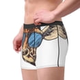 thumbnail image 5 of Salouo American Giraffe Style Print Men's Boxer Briefs,Breathable Underwear Elastic Waistband Briefs for Men -Small, 5 of 8