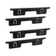 thumbnail image 3 of 2x cubiertas para huecos de encimera de cocina Cubiertas para huecos de encimera de cocina Kits de retráctiles Cubierta para huecos de Negro, 3 of 8