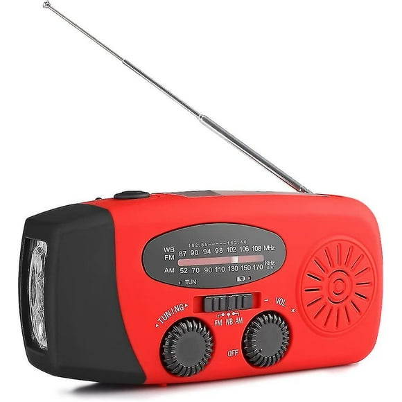 Solar Radio Crank Radio Multifunction Portable Outdoor For Emergencies With Hand Crank