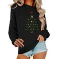 thumbnail image 7 of Aboser Christmas Sweatshirts for Women Merry Christmas Tree Graphic Shirts Loose Long Sleeve Xmas Vacation Pullover Christian Tops Black L, 7 of 7