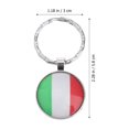 thumbnail image 3 of Creative Natinal Flag Pattern Keychain Vintage Sunflower Shape Keyring Handbag Decor Hanging Pendant for Purse Bag Car Key (Italy), 3 of 8