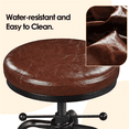 thumbnail image 7 of Alden Design Vintage Faux Leather Counter-Height Bar Stool, Adjustable, Brown, 7 of 7