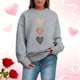 thumbnail image 1 of TaTaai Fashion Women's Long-Sleeve Round Neck Sweater, Valentine's Day Printed Casual Top, Soft Fabric for All Season Daily Dating Vacation Occasions Gift, 1 of 6