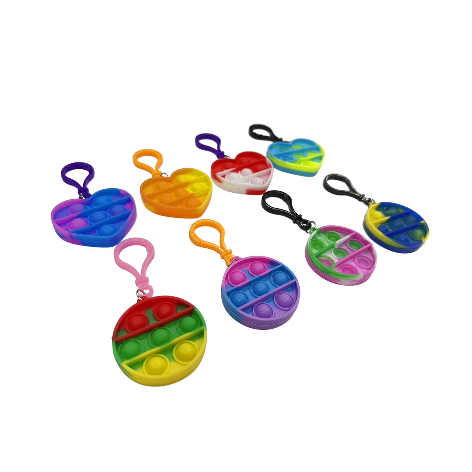 Pen+Gear Bubble Popper Keychains Classroom Reward Bucket, 42 Count
