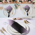 thumbnail image 2 of Purple Black Ombre Cloth Napkins, Modern Gradient Abstract Art Washable and Reusable Dinner Napkins Set of 6, Table Napkin for Kitchen Party Birthday Wedding Hotel Housewarming 20"x20", 2 of 8