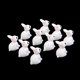 thumbnail image 4 of Yuarrent 10 Uds miniatura jardín de hadas conejos blancos Mini decoración accesorios resina jardinería adornos Decoración del hogar Yuarrent JJ17348-00, 4 of 6