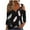 Black Shirts, variant on Plus Size 3/4 Sleeve Shirt for Women V Neck Cold Shoulder Tops Eyelet Hollow Out Tunic Blouse Fashion Printed Tunic Tees Black,L
