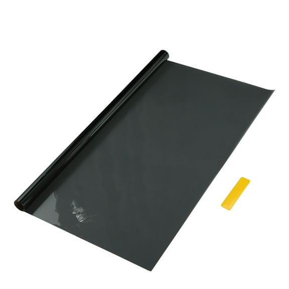 Unique Bargains Nano Ceramic Car Window Tint Film VLT 34% IRR 52% UVR 61% Black 6.56ft x 11.8in Privacy Film 2mil PET 1 Pcs