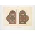 thumbnail image 3 of Émile Prisse d'Avennes 24x18 Black Modern Framed Museum Art Print Titled - Arabesques; Twin Pages of a Moorish Qoran (18th Century); 3 (1877), 3 of 5