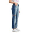 thumbnail image 3 of Lovito Casual Denim Pocket Ripped Jeans, 3 of 5
